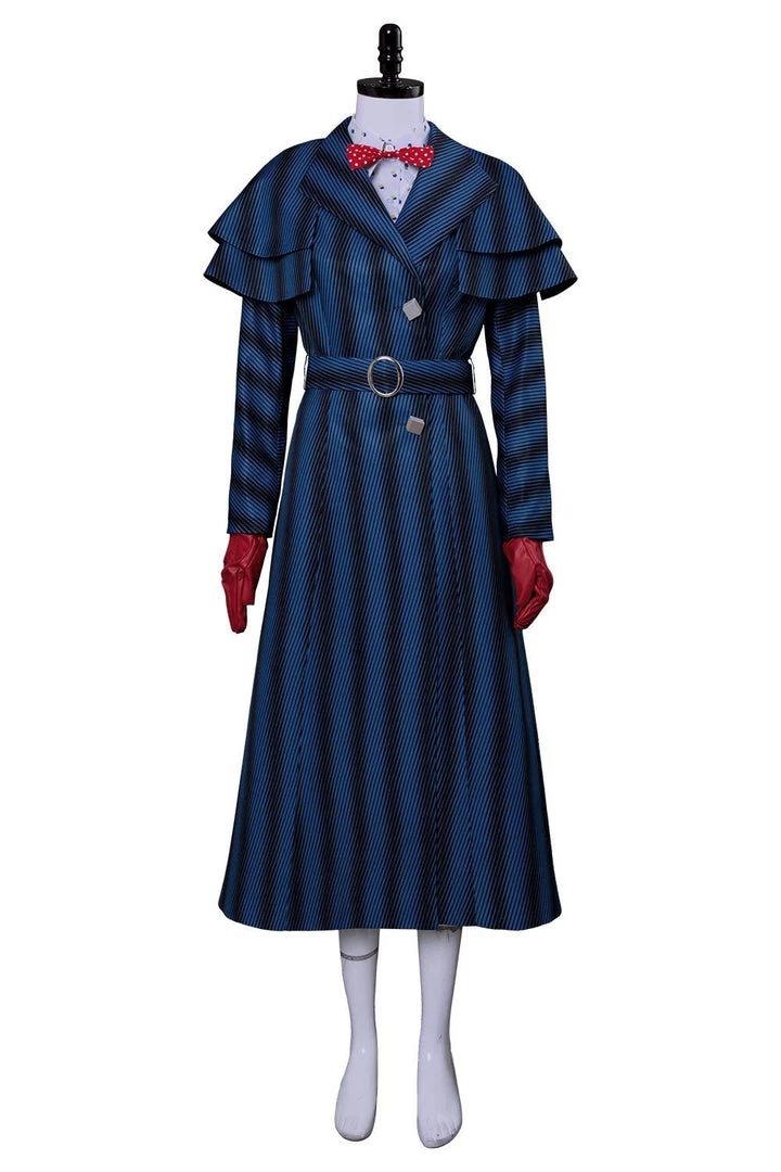 New Cosplaysky 2018 Mary Poppins Returns Costume Mary Poppins Dress Hat For Adult 8 New Cosplaysky 2018 Mary Poppins Returns Costume Mary Poppins Dress Hat For Adult