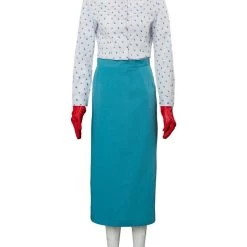 New Cosplaysky 2018 Mary Poppins Returns Costume Mary Poppins Dress Hat For Adult 23 New Cosplaysky 2018 Mary Poppins Returns Costume Mary Poppins Dress Hat For Adult