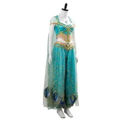 NewCosplay New Arrivals Aladdin Naomi Scott Princess Jasmine Peacock Outfit Cosplay Costume 19 NewCosplay New Arrivals Aladdin Naomi Scott Princess Jasmine Peacock Outfit Cosplay Costume