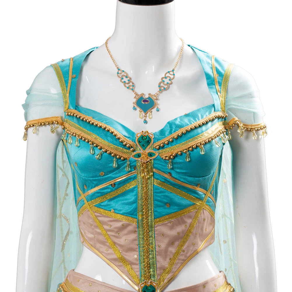 NewCosplay New Arrivals Aladdin Naomi Scott Princess Jasmine Peacock Outfit Cosplay Costume 9 NewCosplay New Arrivals Aladdin Naomi Scott Princess Jasmine Peacock Outfit Cosplay Costume