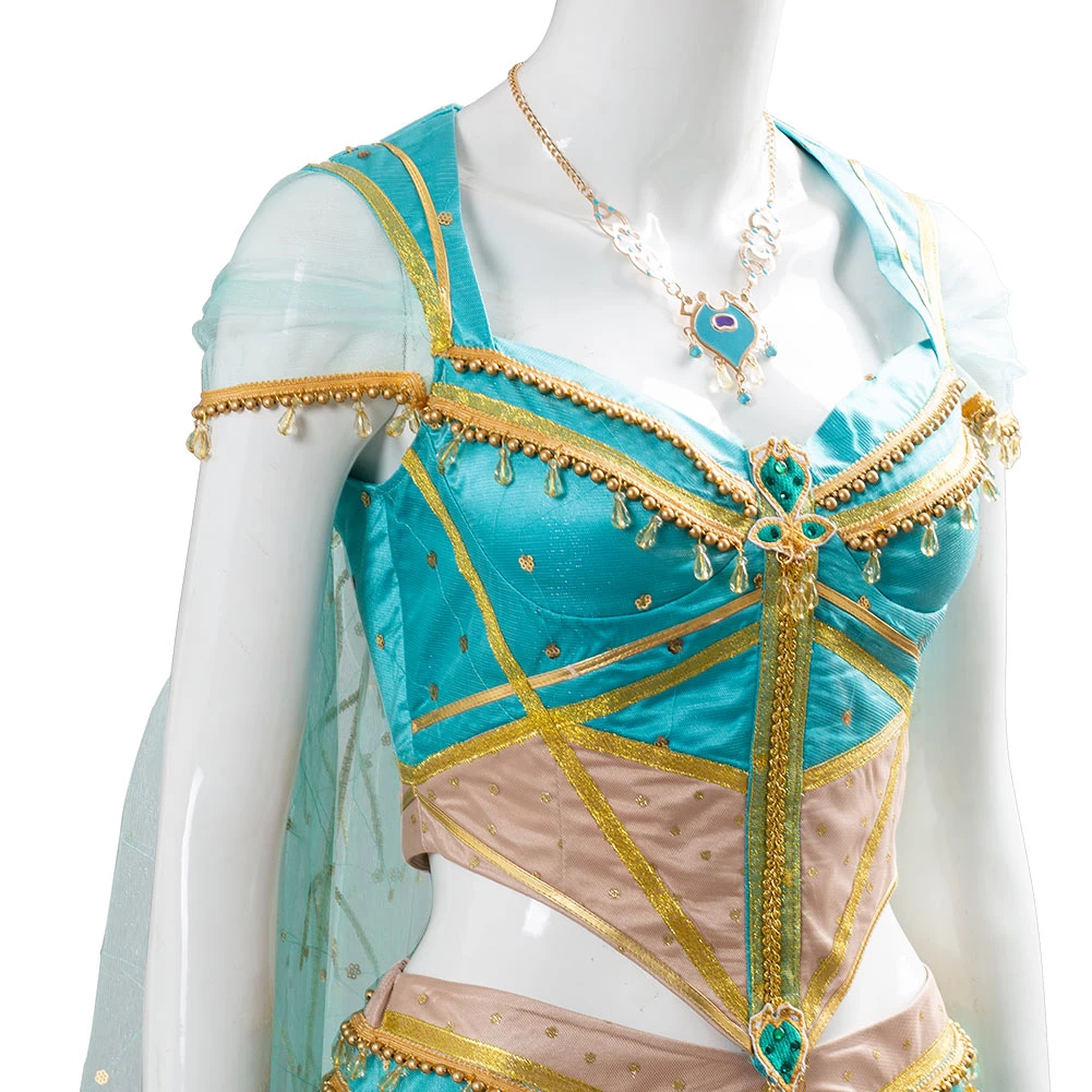 NewCosplay New Arrivals Aladdin Naomi Scott Princess Jasmine Peacock Outfit Cosplay Costume 11 NewCosplay New Arrivals Aladdin Naomi Scott Princess Jasmine Peacock Outfit Cosplay Costume