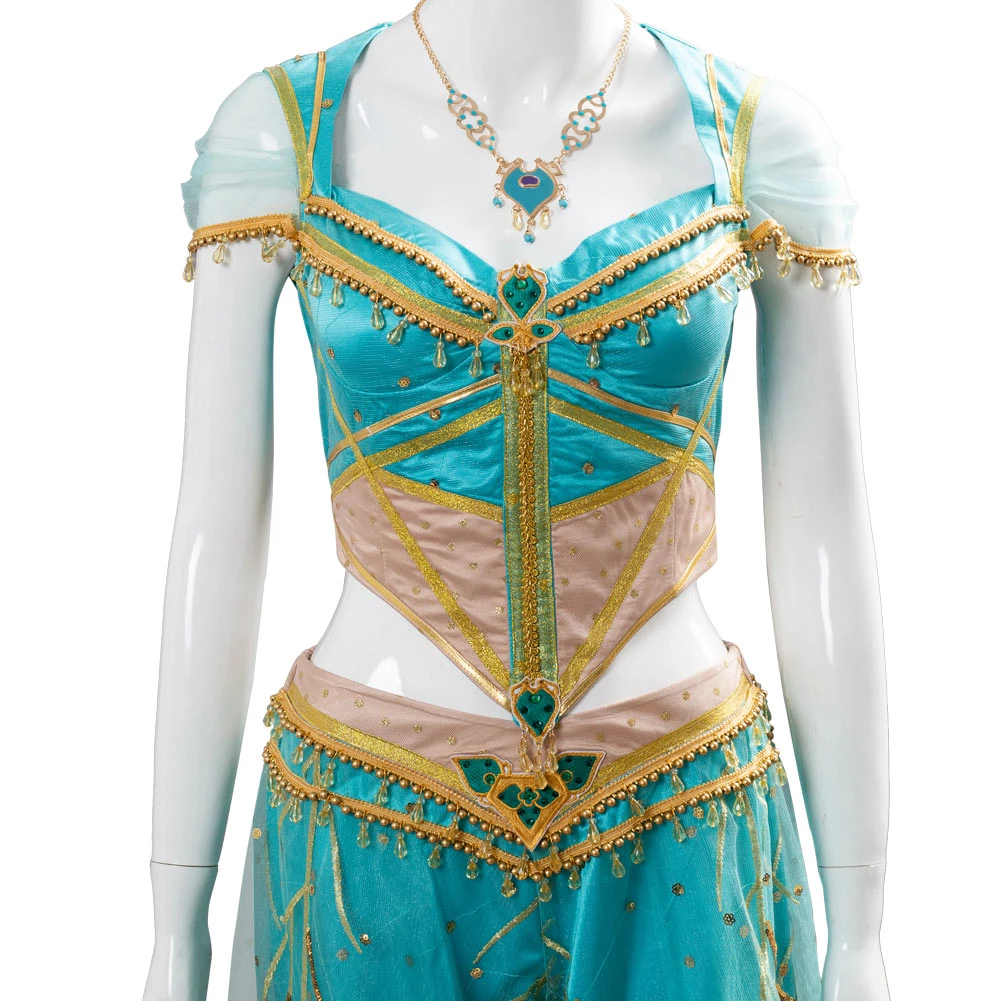 NewCosplay New Arrivals Aladdin Naomi Scott Princess Jasmine Peacock Outfit Cosplay Costume 12 NewCosplay New Arrivals Aladdin Naomi Scott Princess Jasmine Peacock Outfit Cosplay Costume