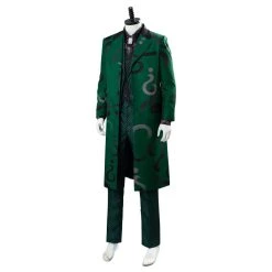 NewCosplay Gotham Season 5 The Riddler Cosplay Edward Nygma Uniform Green Cosplay Costume New Arrivals