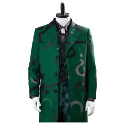 NewCosplay Gotham Season 5 The Riddler Cosplay Edward Nygma Uniform Green Cosplay Costume New Arrivals
