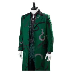 NewCosplay Gotham Season 5 The Riddler Cosplay Edward Nygma Uniform Green Cosplay Costume New Arrivals