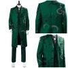 NewCosplay Gotham Season 5 The Riddler Cosplay Edward Nygma Uniform Green Cosplay Costume New Arrivals