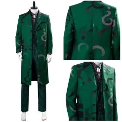 NewCosplay Gotham Season 5 The Riddler Cosplay Edward Nygma Uniform Green Cosplay Costume New Arrivals