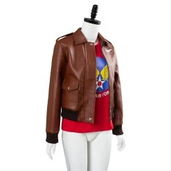 CosplaySky New Arrivals Captain Marvel Carol Danvers U.S.Air Force T Shirt Bomber Jacket Casual Suit