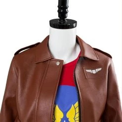 CosplaySky New Arrivals Captain Marvel Carol Danvers U.S.Air Force T Shirt Bomber Jacket Casual Suit