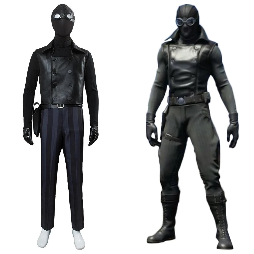 CosplaySky Spider-Man: Into The Spider-Verse Spider-Man Noir Cosplay Costume 10 CosplaySky Spider-Man: Into The Spider-Verse Spider-Man Noir Cosplay Costume