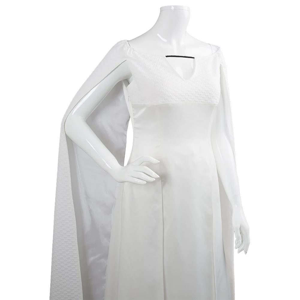 CosplaySky New Arrivals Game Of Thrones 5 Daenerys Targaryen Dress White Long Party Dress Ball Gowns 10 CosplaySky New Arrivals Game Of Thrones 5 Daenerys Targaryen Dress White Long Party Dress Ball Gowns
