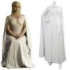 CosplaySky New Arrivals Game Of Thrones 5 Daenerys Targaryen Dress White Long Party Dress Ball Gowns