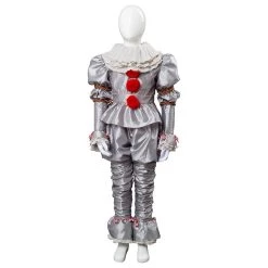 CosplaySky 2019 IT 2 Pennywise The Clown Outfit Suit Halloween Cosplay Costume For Kids Children New Arrivals