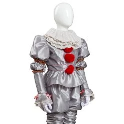 CosplaySky 2019 IT 2 Pennywise The Clown Outfit Suit Halloween Cosplay Costume For Kids Children New Arrivals
