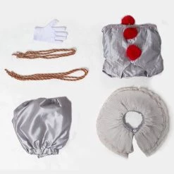 CosplaySky 2019 IT 2 Pennywise The Clown Outfit Suit Halloween Cosplay Costume For Kids Children New Arrivals