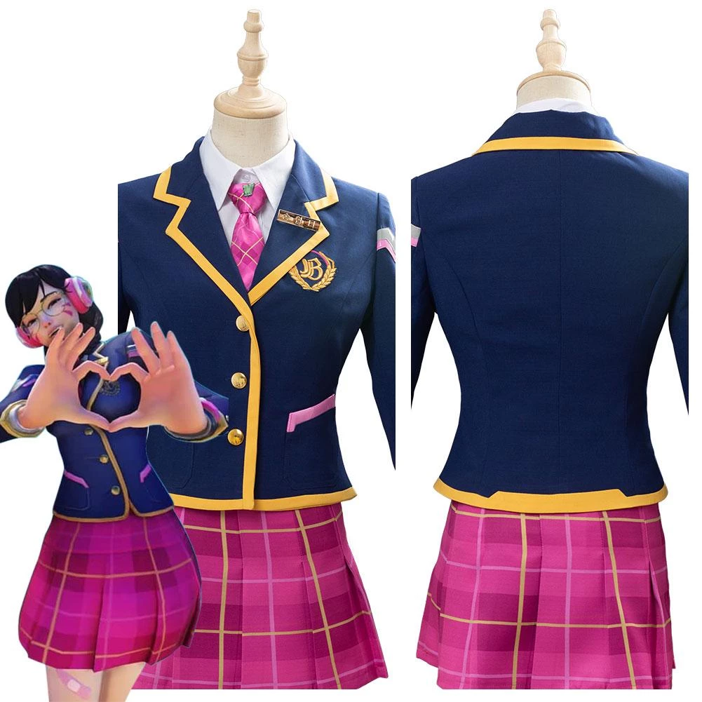 CosplaySky New Arrivals Overwatch Academy Dva Skin 3-YEAR Anniversary Outfit Cosplay Costume 13 CosplaySky New Arrivals Overwatch Academy Dva Skin 3-YEAR Anniversary Outfit Cosplay Costume