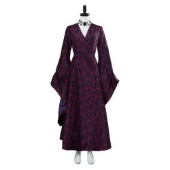 CosplaySky Game Of Thrones Season 8 Melisandre Red Hexagon Dress Dark Gown Cosplay Costume New Arrivals