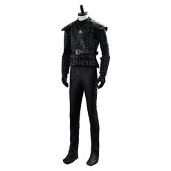 NewCosplay The Witcher Geralt Of Rivia Black Uniform Halloween Cosplay Costume 14 NewCosplay The Witcher Geralt Of Rivia Black Uniform Halloween Cosplay Costume