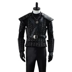 NewCosplay The Witcher Geralt Of Rivia Black Uniform Halloween Cosplay Costume 17 NewCosplay The Witcher Geralt Of Rivia Black Uniform Halloween Cosplay Costume