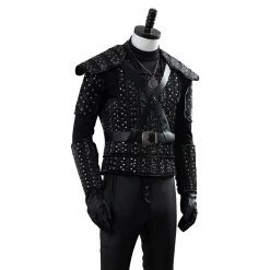 NewCosplay The Witcher Geralt Of Rivia Black Uniform Halloween Cosplay Costume 19 NewCosplay The Witcher Geralt Of Rivia Black Uniform Halloween Cosplay Costume