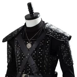 NewCosplay The Witcher Geralt Of Rivia Black Uniform Halloween Cosplay Costume 20 NewCosplay The Witcher Geralt Of Rivia Black Uniform Halloween Cosplay Costume