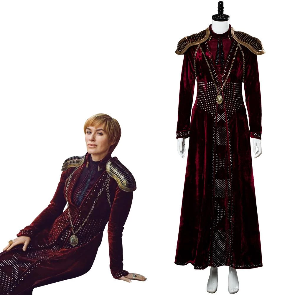 CosplaySky Game Of Thrones Season 8 Cersei Lannister Cosplay Costume 3 CosplaySky Game Of Thrones Season 8 Cersei Lannister Cosplay Costume