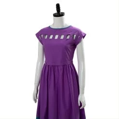 NewCosplay Stranger Things Season 3 Nancy Wheeler Purple Dress Cosplay Costume New Arrivals
