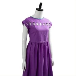 NewCosplay Stranger Things Season 3 Nancy Wheeler Purple Dress Cosplay Costume New Arrivals
