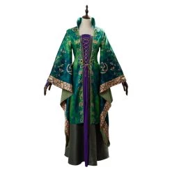 NewCosplay Hocus Pocus Winifred Sanderson Dress Suit Cosplay Costume