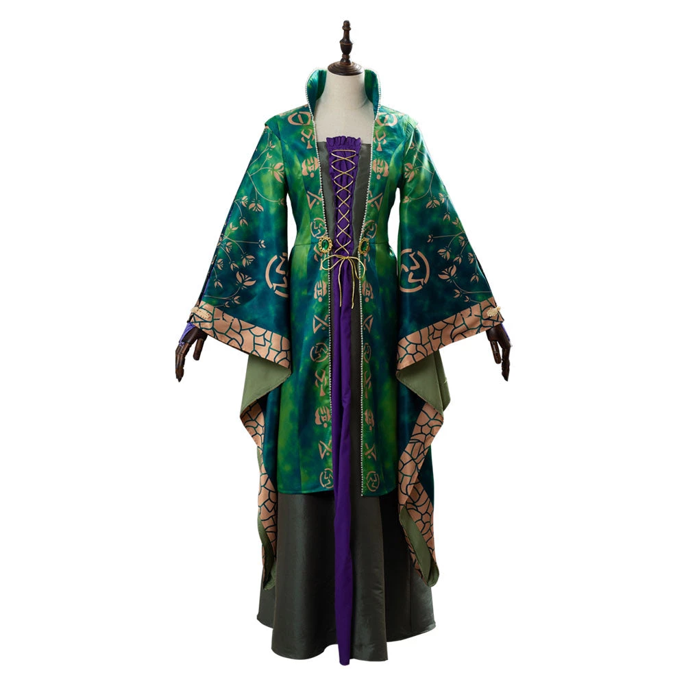 NewCosplay Hocus Pocus Winifred Sanderson Dress Suit Cosplay Costume 4 NewCosplay Hocus Pocus Winifred Sanderson Dress Suit Cosplay Costume