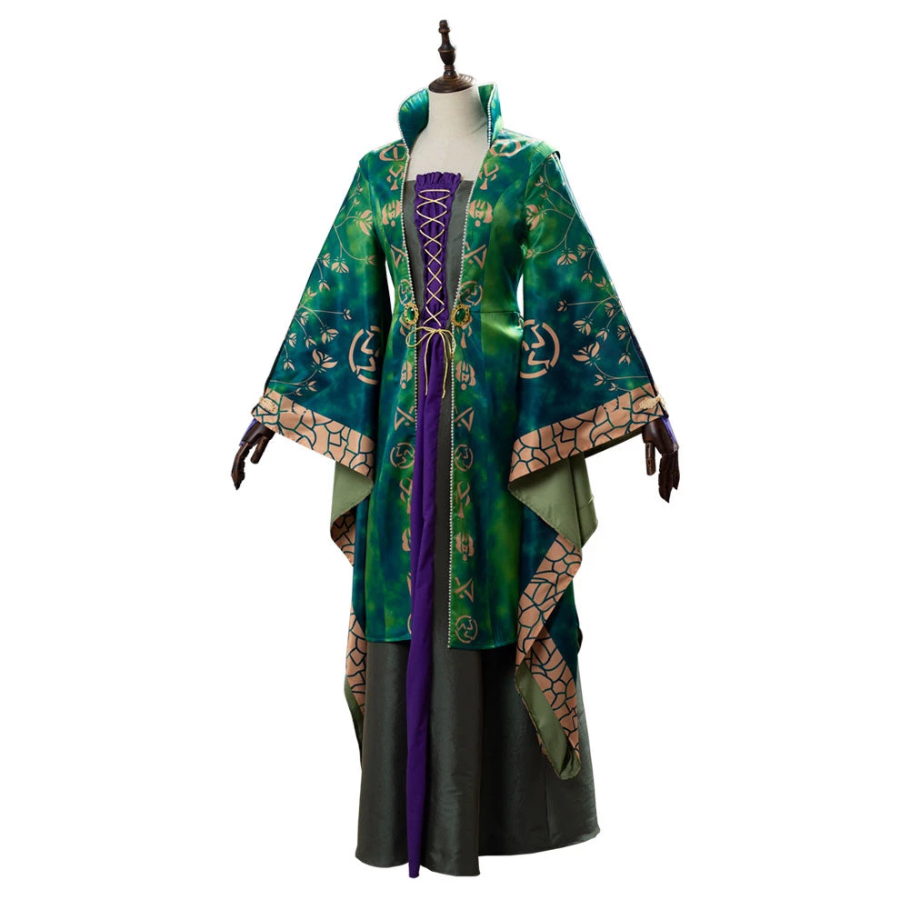 NewCosplay Hocus Pocus Winifred Sanderson Dress Suit Cosplay Costume 5 NewCosplay Hocus Pocus Winifred Sanderson Dress Suit Cosplay Costume