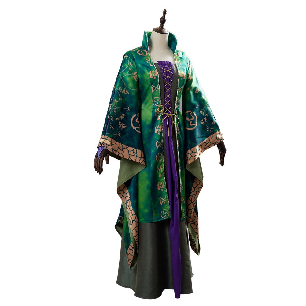 NewCosplay Hocus Pocus Winifred Sanderson Dress Suit Cosplay Costume 7 NewCosplay Hocus Pocus Winifred Sanderson Dress Suit Cosplay Costume
