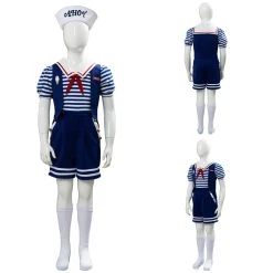 NewCosplay Stranger Things 3 Scoops Ahoy Robin For Kids Children Cosplay Costume New Arrivals
