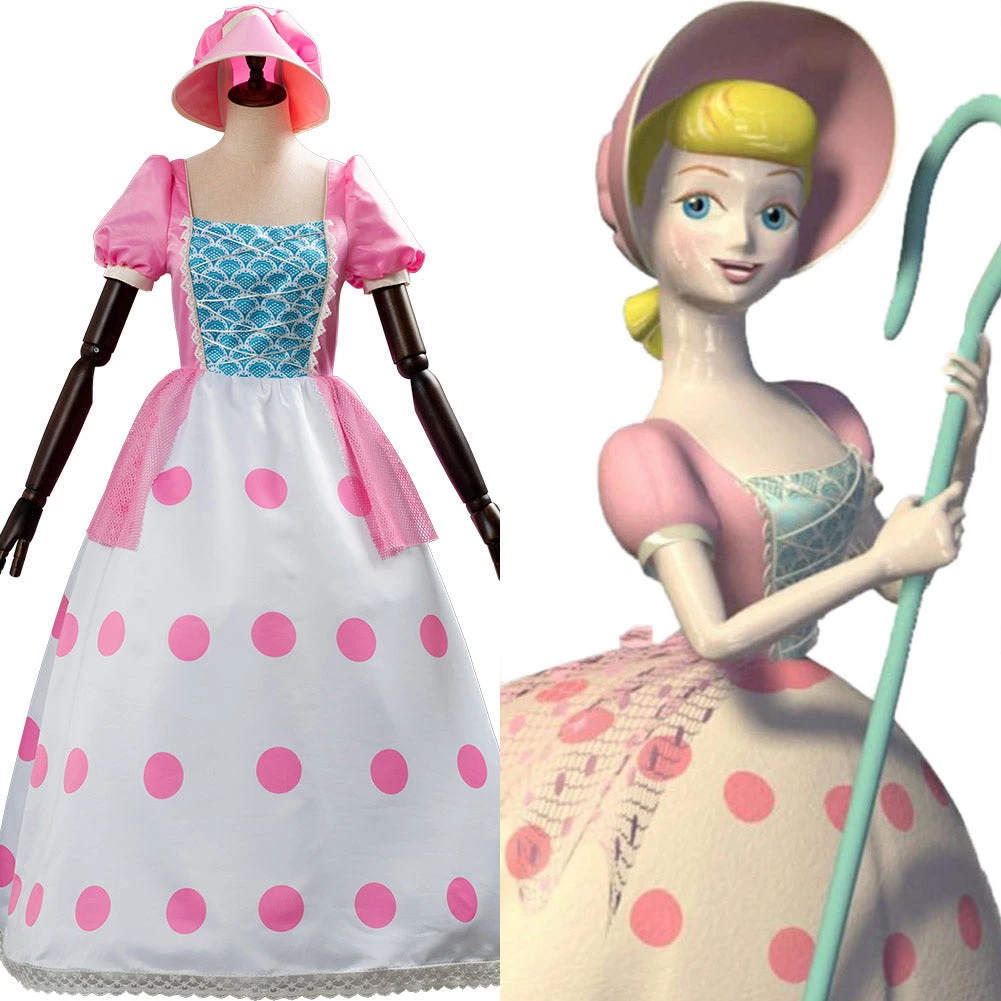 NewCosplay Toy Story 4 Bo Peep Suit Dress Halloween Carnival Suit Cosplay Costume New Arrivals 3 NewCosplay Toy Story 4 Bo Peep Suit Dress Halloween Carnival Suit Cosplay Costume New Arrivals