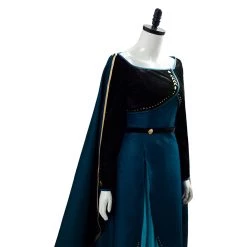 NewCosplay Frozen 2 Queen Anna Coronation Gown Dark Green Dress Cosplay Costume 27 NewCosplay Frozen 2 Queen Anna Coronation Gown Dark Green Dress Cosplay Costume