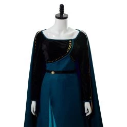 NewCosplay Frozen 2 Queen Anna Coronation Gown Dark Green Dress Cosplay Costume 25 NewCosplay Frozen 2 Queen Anna Coronation Gown Dark Green Dress Cosplay Costume