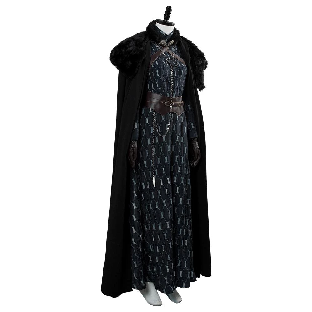 CosplaySky New Arrivals Game Of Thrones 8 Sansa Stark Woman Halloween Costume Cosplay Costume 7 CosplaySky New Arrivals Game Of Thrones 8 Sansa Stark Woman Halloween Costume Cosplay Costume