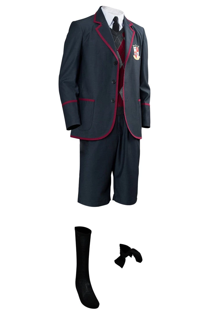 CosplaySky New Arrivals The Umbrella Academy Boys Kids Children School Uniform Cosplay Costume 7 CosplaySky New Arrivals The Umbrella Academy Boys Kids Children School Uniform Cosplay Costume