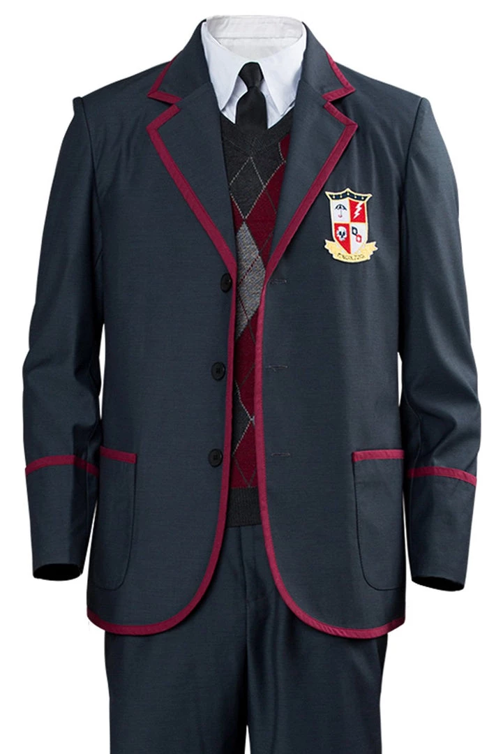 CosplaySky New Arrivals The Umbrella Academy Boys Kids Children School Uniform Cosplay Costume 9 CosplaySky New Arrivals The Umbrella Academy Boys Kids Children School Uniform Cosplay Costume