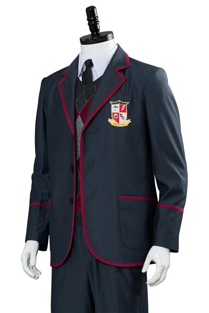 CosplaySky The Umbrella Academy School Uniform Boys Luther Spaceboy School Outfit Cosplay Costume New Arrivals 12 CosplaySky The Umbrella Academy School Uniform Boys Luther Spaceboy School Outfit Cosplay Costume New Arrivals