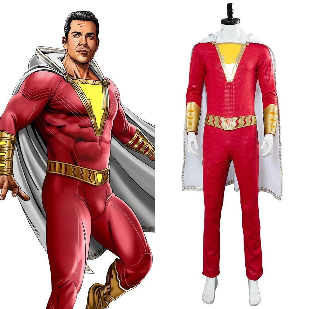 New Cosplaysky New Arrivals 2019 Movie Shazam Billy Batson Outfit Cosplay Costume 3 New Cosplaysky New Arrivals 2019 Movie Shazam Billy Batson Outfit Cosplay Costume