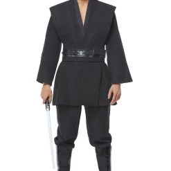CosplaySky New Arrivals Star Wars Obi Wan Kenobi Jedi Black Version No Cloak Cosplay Costume
