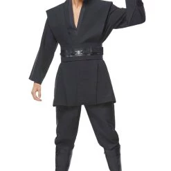 CosplaySky New Arrivals Star Wars Obi Wan Kenobi Jedi Black Version No Cloak Cosplay Costume