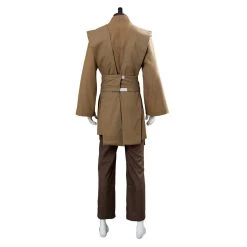 CosplaySky Star Wars Obi Wan Kenobi Jedi Cosplay Costume Brown Version No Cloak