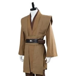 CosplaySky Star Wars Obi Wan Kenobi Jedi Cosplay Costume Brown Version No Cloak