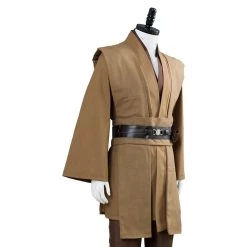CosplaySky Star Wars Obi Wan Kenobi Jedi Cosplay Costume Brown Version No Cloak