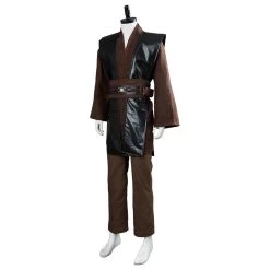 CosplaySky Star Wars Mens Jedi Anakin Skywalker Cosplay Costume Knight Tunic Uniform Brown Vision 12 CosplaySky Star Wars Mens Jedi Anakin Skywalker Cosplay Costume Knight Tunic Uniform Brown Vision