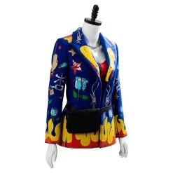 NewCosplay Birds Of Prey Harley Quinn Coat Halloween Carnival Suit Cosplay Costume