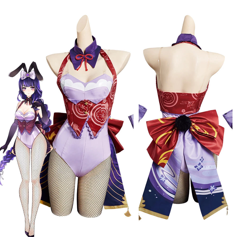 NewCosplay New Arrivals Genshin Impact Baal Bunny Girls Halloween Original Design Cosplay Costume - Cossky® 3 NewCosplay New Arrivals Genshin Impact Baal Bunny Girls Halloween Original Design Cosplay Costume - Cossky®