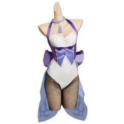 Fandombuy New Arrivals Genshin Impact Keqing Original Design Cosplay Costume Bunny Girls Jumpsuit Outfits